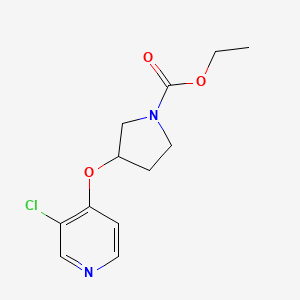 Ethyl 3-((3-chloropyridin-4-yl)oxy)pyrrolidine-1-carboxylate