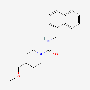 4-(methoxymethyl)-N-(naphthalen-1-ylmethyl)piperidine-1-carboxamide