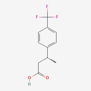molecular formula C11H11F3O2 B2750753 (R)-3-[4-(Trifluoromethyl)phenyl]butyric acid CAS No. 60820-13-5
