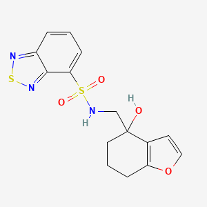 N-((4-hydroxy-4,5,6,7-tetrahydrobenzofuran-4-yl)methyl)benzo[c][1,2,5]thiadiazole-4-sulfonamide