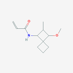 molecular formula C12H19NO2 B2750760 N-(3-Methoxy-2-methylspiro[3.3]heptan-1-yl)prop-2-enamide CAS No. 2224536-12-1