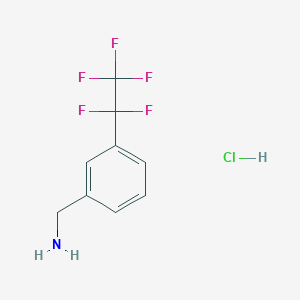 (3-(Perfluoroethyl)phenyl)methanamine hydrochloride