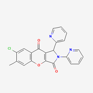 7-Chloro-6-methyl-1,2-di(pyridin-2-yl)-1,2-dihydrochromeno[2,3-c]pyrrole-3,9-dione