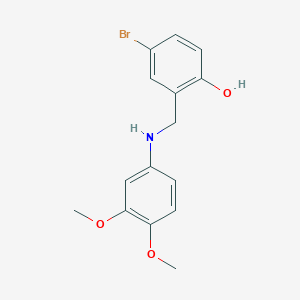 4-Bromo-2-{[(3,4-dimethoxyphenyl)amino]methyl}phenol