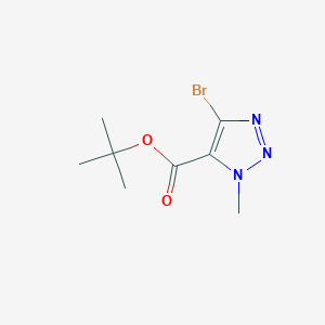 molecular formula C8H12BrN3O2 B2750774 tert-Butyl 4-Bromo-1-methyl-1H-1,2,3-triazole-5-carboxylate CAS No. 1874642-98-4