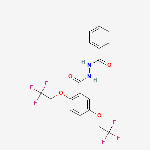 N'-(4-methylbenzoyl)-2,5-bis(2,2,2-trifluoroethoxy)benzenecarbohydrazide