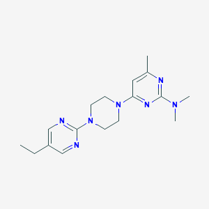 4-[4-(5-Ethylpyrimidin-2-yl)piperazin-1-yl]-N,N,6-trimethylpyrimidin-2-amine