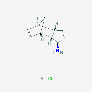 molecular formula C10H16ClN B2750801 (1S,2R,3R,6S,7R)-Tricyclo[5.2.1.02,6]dec-8-en-3-amine;hydrochloride CAS No. 2490344-69-7