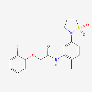 N-(5-(1,1-dioxidoisothiazolidin-2-yl)-2-methylphenyl)-2-(2-fluorophenoxy)acetamide