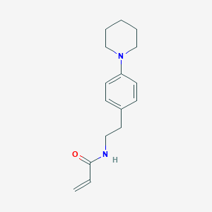 molecular formula C16H22N2O B2750822 N-[2-(4-Piperidin-1-ylphenyl)ethyl]prop-2-enamide CAS No. 2361721-56-2