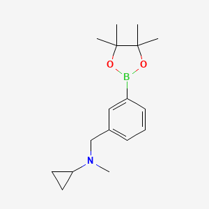 N-Methyl-N-[[3-(4,4,5,5-tetramethyl-1,3,2-dioxaborolan-2-yl)phenyl]methyl]cyclopropanamine