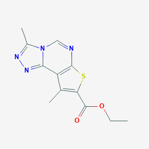 Ethyl 3,9-dimethylthieno[3,2-e][1,2,4]triazolo[4,3-c]pyrimidine-8-carboxylate