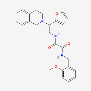 N1-(2-(3,4-dihydroisoquinolin-2(1H)-yl)-2-(furan-2-yl)ethyl)-N2-(2-methoxybenzyl)oxalamide
