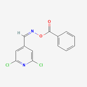 molecular formula C13H8Cl2N2O2 B2750834 [(Z)-(2,6-dichloropyridin-4-yl)methylideneamino] benzoate CAS No. 287917-88-8