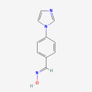 N-{[4-(1H-imidazol-1-yl)phenyl]methylidene}hydroxylamine