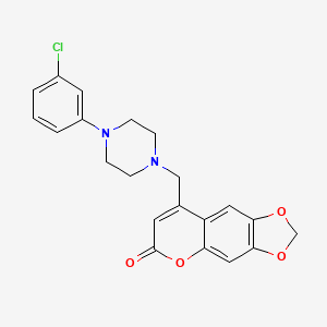 8-((4-(3-chlorophenyl)piperazin-1-yl)methyl)-6H-[1,3]dioxolo[4,5-g]chromen-6-one