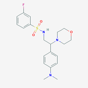 N-(2-(4-(dimethylamino)phenyl)-2-morpholinoethyl)-3-fluorobenzenesulfonamide