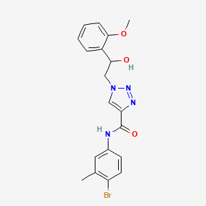 molecular formula C19H19BrN4O3 B2750856 N-(4-bromo-3-methylphenyl)-1-(2-hydroxy-2-(2-methoxyphenyl)ethyl)-1H-1,2,3-triazole-4-carboxamide CAS No. 1396798-96-1