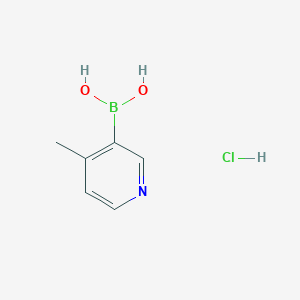 molecular formula C6H9BClNO2 B2750898 4-Methylpyridine-3-boronic acid, HCl CAS No. 1072952-40-9; 1428882-29-4