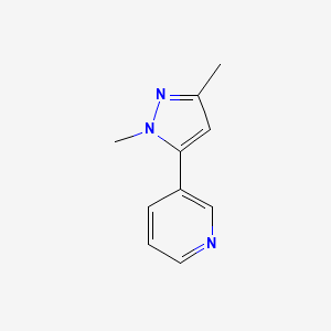 molecular formula C10H11N3 B2750903 3-(1,3-dimethyl-1H-pyrazol-5-yl)pyridine CAS No. 622403-62-7