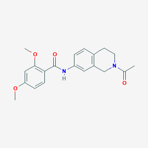 molecular formula C20H22N2O4 B2750904 N-(2-乙酰基-1,2,3,4-四氢异喹啉-7-基)-2,4-二甲氧基苯甲酰胺 CAS No. 955758-06-2