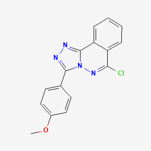 molecular formula C16H11ClN4O B2750920 6-Chloro-3-(4-methoxyphenyl)-[1,2,4]triazolo[3,4-a]phthalazine CAS No. 98123-77-4
