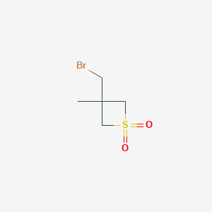 molecular formula C5H9BrO2S B2750936 3-(溴甲基)-3-甲基噻吩-1,1-二氧化物 CAS No. 2219379-89-0