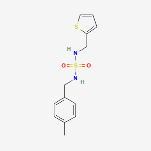 molecular formula C13H16N2O2S2 B2750938 N-(4-甲基苄基)-N'-(2-噻吩甲基)磺酰胺 CAS No. 337924-40-0