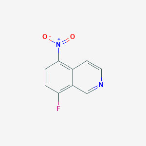 molecular formula C9H5FN2O2 B2750954 8-氟-5-硝基异喹啉 CAS No. 608515-46-4