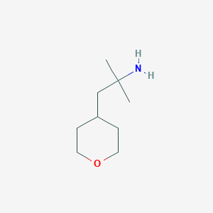 molecular formula C9H19NO B2750958 2-甲基-1-(氧杂环戊-4-基)丙胺 CAS No. 1247781-91-4