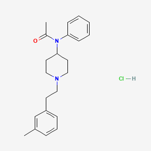 molecular formula C22H29ClN2O B2750972 N-[1-[2-(3-methylphenyl)ethyl]-4-piperidinyl]-N-phenyl-acetamide,monohydrochloride CAS No. 1071704-02-3