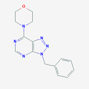 molecular formula C15H16N6O B275099 4-(3-benzyl-3H-[1,2,3]triazolo[4,5-d]pyrimidin-7-yl)morpholine 