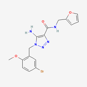 5-amino-1-(5-bromo-2-methoxybenzyl)-N-(furan-2-ylmethyl)-1H-1,2,3-triazole-4-carboxamide