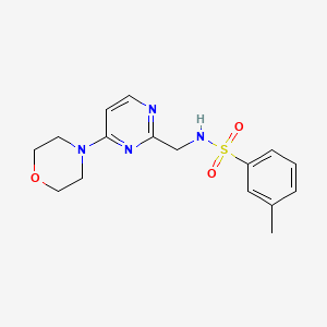 molecular formula C16H20N4O3S B2750999 3-甲基-N-((4-吗啉基嘧啶-2-基)甲基)苯磺酰胺 CAS No. 1797661-05-2