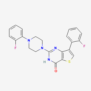 7-(2-fluorophenyl)-2-[4-(2-fluorophenyl)piperazin-1-yl]thieno[3,2-d]pyrimidin-4(3H)-one