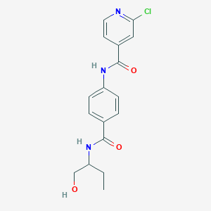 2-chloro-N-{4-[(1-hydroxybutan-2-yl)carbamoyl]phenyl}pyridine-4-carboxamide