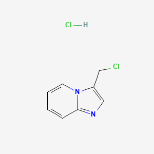 molecular formula C8H8Cl2N2 B2751017 3-(Chloromethyl)imidazo[1,2-a]pyridine hydrochloride CAS No. 1049755-91-0