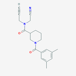 B2751027 N-(cyanomethyl)-1-(3,5-dimethylbenzoyl)-N-(prop-2-yn-1-yl)piperidine-3-carboxamide CAS No. 2093870-13-2
