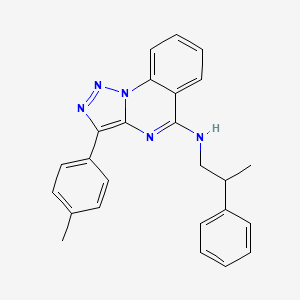 3-(4-methylphenyl)-N-(2-phenylpropyl)-[1,2,3]triazolo[1,5-a]quinazolin-5-amine