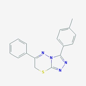 molecular formula C17H14N4S B275107 3-(4-methylphenyl)-6-phenyl-7H-[1,2,4]triazolo[3,4-b][1,3,4]thiadiazine 