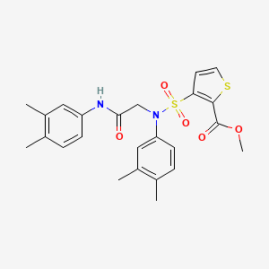 Methyl 3-[(3,4-dimethylphenyl){2-[(3,4-dimethylphenyl)amino]-2-oxoethyl}sulfamoyl]thiophene-2-carboxylate