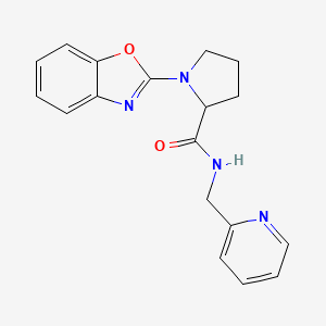 1-(1,3-benzoxazol-2-yl)-N-[(pyridin-2-yl)methyl]pyrrolidine-2-carboxamide