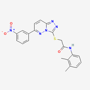 molecular formula C21H18N6O3S B2751134 N-(2,3-二甲基苯基)-2-((6-(3-硝基苯基)-[1,2,4]三唑并[4,3-b]吡啶-3-基)硫)乙酰胺 CAS No. 894055-93-7