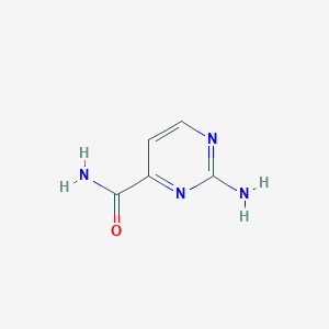 molecular formula C5H6N4O B2751154 2-Aminopyrimidine-4-carboxamide CAS No. 1823879-58-8