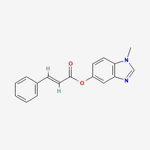 molecular formula C17H14N2O2 B2751157 1-methyl-1H-benzo[d]imidazol-5-yl cinnamate CAS No. 1351663-93-8