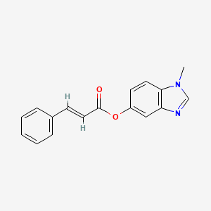 1-methyl-1H-benzo[d]imidazol-5-yl cinnamate