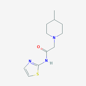 2-(4-methylpiperidin-1-yl)-N-(1,3-thiazol-2-yl)acetamide