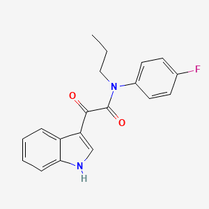 molecular formula C19H17FN2O2 B2751210 N-(4-fluorophenyl)-2-(1H-indol-3-yl)-2-oxo-N-propylacetamide CAS No. 852368-32-2