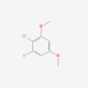 molecular formula C8H8ClIO2 B2751214 1-Chloro-2,4-dimethoxy-6-iodobenzene CAS No. 1805224-20-7