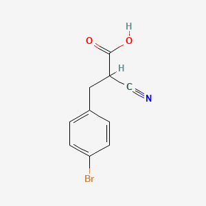 molecular formula C10H8BrNO2 B2751221 3-(4-Bromophenyl)-2-cyanopropanoic acid CAS No. 948015-59-6